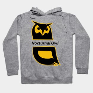 nocturnal owl logo Hoodie